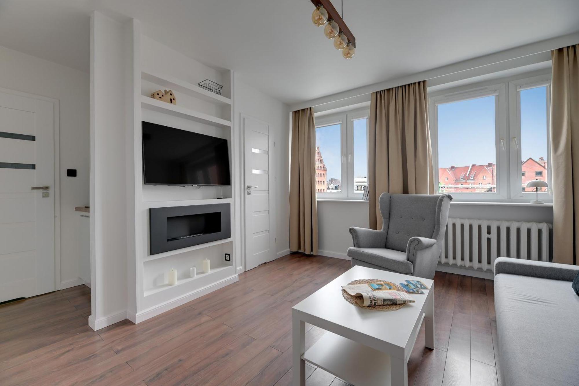 Motlawa Bulvar Residence Z Widokiem Na Rzeke Motlawa By Downtown Apartments Gdańsk Buitenkant foto